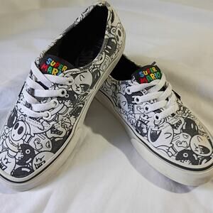 Vans Nintendo Super Mario Bros Villains Game Over Sneakers W7 M5.5 Canvas Skate